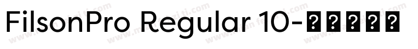 FilsonPro Regular 10字体转换